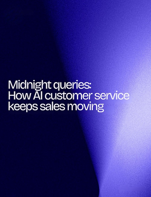 AI customer service keeping sales moving around the clock